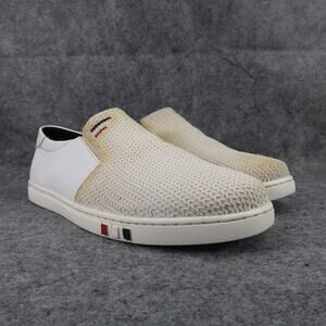 Bruno Marc Shoes Mens 12 Sneaker Slip On Casual Lifestyle Comfort Knit White Low